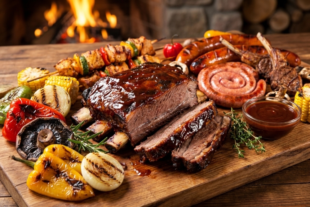 Barbecue-pakket Rund: Indirect Slowcooked Rib met Geroosterde Groenten
