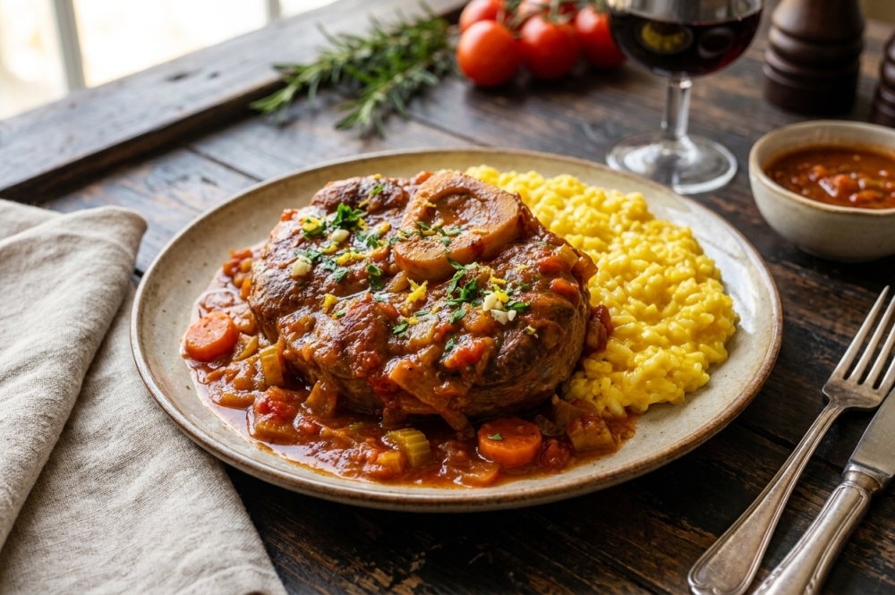 Ossobuco alla milanese met tomatensaus