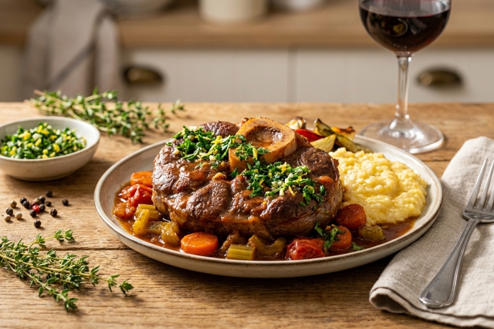 Ossobuco van runderschenkel: botermals stoofvlees met gremolata