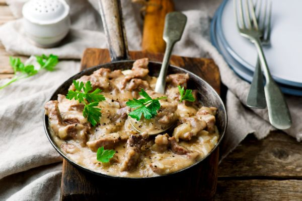 Kalfsragout Met Champignons