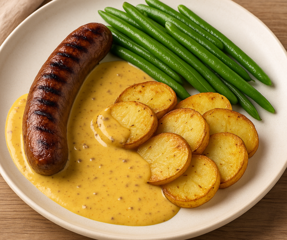 Saucijsjes in mosterdsaus